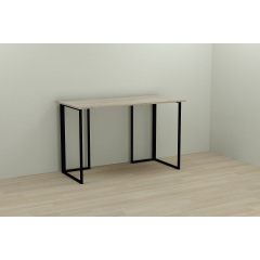 Комп'ютерний стіл Ferrum-decor Ханна 75x120x70 чорний ДСП Дуб Сонома 16мм Обухів