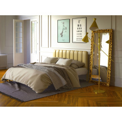Металлическая кровать Tenero Фуксия 1800х1900 Бежевый (100000260) Косов