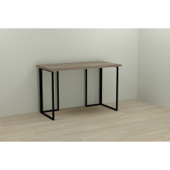 Компьютерный стол Ferrum-decor Ханна 76x120x60 черный ДСП Дуб Сонома Трюфель 32мм Чернигов