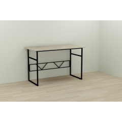 Компьютерный стол Ferrum-decor Раян 75x100x70 черный ДСП Дуб Сонома 16мм Киев