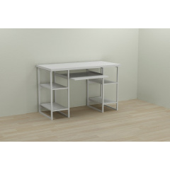 Комп'ютерний стіл Ferrum-decor Тім 75x120x60 білий ДСП Біле 32мм Ірпінь