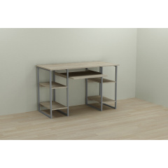 Комп'ютерний стіл Ferrum-decor Тім 75x140x70 сірий ДСП Дуб Сонома 16мм Кропивницький