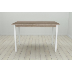 Стіл кухонний Ferrum-decor Маріо 75x120x80 Білий ДСП Сонома Трюфель 16мм (MAR0040) Киев