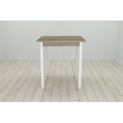 Стіл кухонний Ferrum-decor Дієго 75x70x70 Білий ДСП Сонома Трюфель 16мм (DIE0033) Харьков