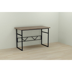 Компьютерный стол Ferrum-decor Раян 75x140x70 черный ДСП Дуб Сонома Труфель 32мм Вишневое