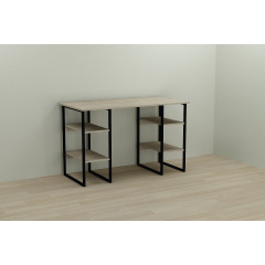 Комп'ютерний стіл Ferrum-decor Карен 75x120x60 чорний ДСП Дуб Сонома 16мм Київ