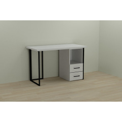 Комп'ютерний стіл Ferrum-decor Отто 76x120x70 чорний ДСП Біле 32мм Запоріжжя
