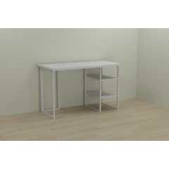 Компьютерный стол Ferrum-decor Кевин 75x120x60 белый ДСП Белое 32мм Одесса