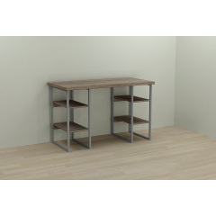 Комп'ютерний стіл Ferrum-decor Карен 75x140x70 сірий ДСП Дуб Сонома Труфель 32мм Житомир