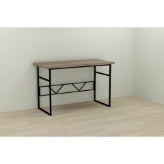 Комп'ютерний стіл Ferrum-decor Раян 75x120x70 чорний ДСП Дуб Сонома Труфель 32мм Ізюм