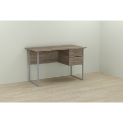 Комп'ютерний стіл Ferrum-decor Дакота 75x140x70 сірий ДСП Дуб Сонома Труфель 16мм Тернопіль