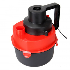 Автомобільний пилосос Turbo Vacuum Cleaner Wet Dry canister 12V з насадками Червоний Мелітополь