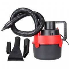 Автомобільний пилосос Turbo Vacuum Cleaner Wet Dry canister 12V з насадками Червоний Мелітополь