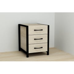 Тумба Ferrum-decor Вивьен 3 50x41x40 см Дуб Сонома (XK00148) Лубны