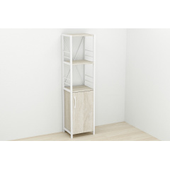 Етажерка 3/34 Ferrum-decor Серії Конект із тумбою 144x34x28 Білий ДСП Сонома (FD1010) Кропивницький