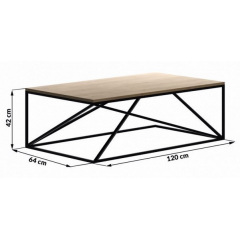 Кофейный журнальный столик в стиле LOFT (NS-619) Хмельницкий