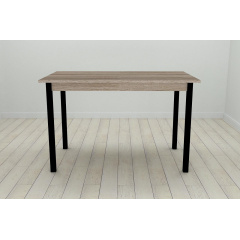 Стіл кухонний Ferrum-decor Маріо 75x120x60 Чорний ДСП Сонома Трюфель 16мм (MAR0005) Чернівці