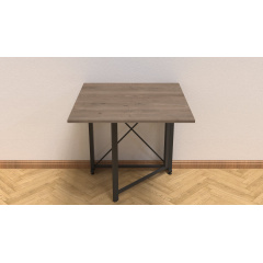 Стол-книжка трансформер Орион 1 Ferrum-decor 750x810x730 Черный металл ДСП Дуб Сонома Трюфель 16 мм (ORI105) Молочанськ
