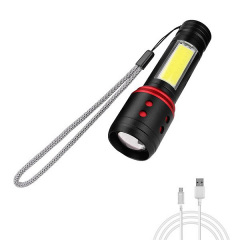 Карманный фонарик аккумуляторный Chage AL-506 с боковой панелью Zoom USB Киев