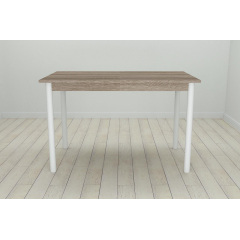 Стіл кухонний Ferrum-decor Беніта 75x120x60 Білий ДСП Сонома Трюфель 16мм (BEN0026) Полтава