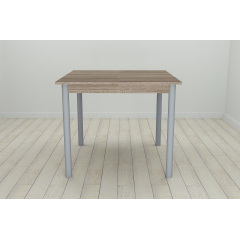 Стіл кухонний Ferrum-decor Агата 75x90x90 Сірий ДСП Сонома Трюфель 16мм (AGA0054) Дніпро