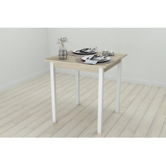 Стіл кухонний Ferrum-decor Дієго 75x70x70 Білий ДСП Сонома 16мм (DIE0032) Чернівці