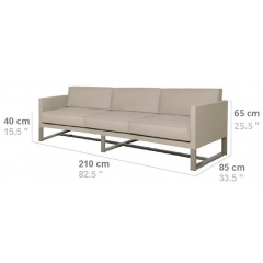 Лаунж диван у стилі LOFT (NS-860) Вишневе
