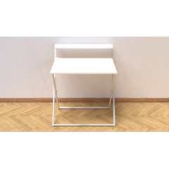 Стол трансформер Компакт 2 Ferrum-decor 750x790x720 Белый металл ДСП Белый 16 мм (KOM208) Тернополь