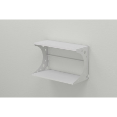 Полка настенная Ferrum-decor Букин 330x700x240 металл Белый ДСП Белое 16 мм (BUK0050) Киев