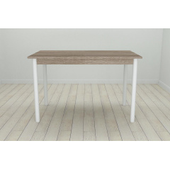 Стіл кухонний Ferrum-decor Беніта 75x120x70 Білий ДСП Сонома Трюфель 16мм (BEN0033) Михайлівка