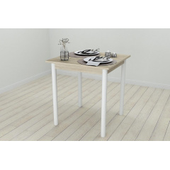 Стіл кухонний Ferrum-decor Агата 75x70x70 Білий ДСП Сонома 16мм (AGA0032) Ужгород