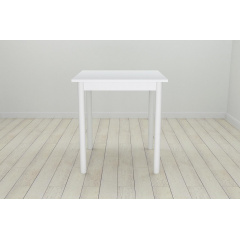 Стіл кухонний Ferrum-decor Агата 75x70x70 Білий ДСП Біле 16мм (AGA0029) Долина