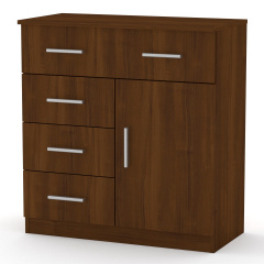 Комод Компанит 1-3-1 Орех экко (80х39х85 см) Токмак