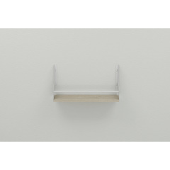 Полка настенная Ferrum-decor Изи 260x600x150 металл Белый ДСП Сонома 16 мм (IZI0032) Харьков