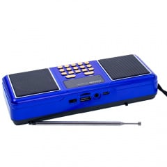 Портативный радиоприёмник аккумуляторный FM радио YUEGAN YG-1881US c SD-карта MP3 плеер солнечная панель синий Ужгород