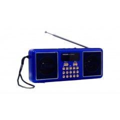 Портативный радиоприёмник аккумуляторный FM радио YUEGAN YG-1881US c SD-карта MP3 плеер солнечная панель синий Ужгород