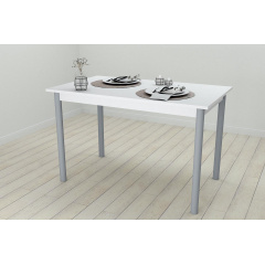 Стіл кухонний Ferrum-decor Беніта 75x120x60 Сірий ДСП Біле 16мм (BEN0043) Ивано-Франковск