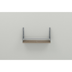Полка настенная Ferrum-decor Изи 260x600x150 металл Серый ДСП Сонома Трюфель 16 мм (IZI0040)