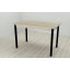 Стіл кухонний Ferrum-decor Маріо 75x120x60 Чорний ДСП Сонома 16мм (MAR0004) Ізюм