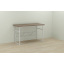 Компьютерный стол Ferrum-decor Раян 75x120x70 белый ДСП Дуб Сонома Труфель 32мм Херсон