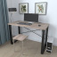 Письмовий стіл Ferrum-decor Драйв 750x1200x600 Чорний метал ДСП Дуб Сонома Трюфель 32 мм (DRA152) Вишневе