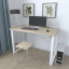 Письмовий стіл Ferrum-decor Драйв 750x1400x700 Білий метал ДСП Дуб Сонома 32 мм (DRA249) Умань