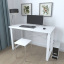 Письмовий стіл Ferrum-decor Драйв 750x1400x700 Білий метал ДСП Білий 32 мм (DRA246) Київ