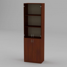 Книжный шкаф Компанит КШ-6 1950x600x366 мм яблоня