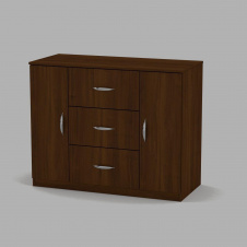 Комод Компанит Комод-3+2 1110x891x493 орех