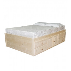 Кровать Скиф Л-402 с тумбой с двух сторон 120x200 см Костополь