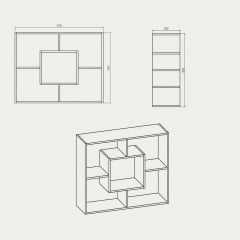 Полиця навісна Компаніт П-7 яблуня Городок