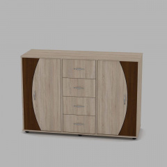 Комод Компанит Комод-4-2-2 1338x913x448 дуб Сонома Каменец-Подольский