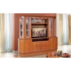 Стенка для гостиной Мир мебели Цезарь 2 250x213x58 см орех Нежин