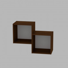 Полиця навісна Компаніт П-2 горіх Бушеве